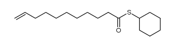 cyclohexyl 10-undecenothioate Structure