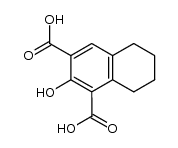 2-hydroxy-5,6,7,8-tetrahydro-naphthalene-1,3-dicarboxylic acid Structure