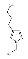 3-(1-乙基-1H-吡唑-4-基)丙-1-醇结构式