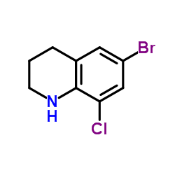 6-Bromo-8-chloro-1,2,3,4-tetrahydroquinoline Structure