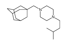 1-(1-adamantylmethyl)-4-(3-methylbutyl)piperazine结构式