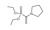 diethoxyphosphorylthioformic acid pyrrolidide结构式