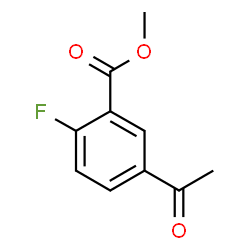 Methyl 5-acetyl-2-fluorobenzoate structure