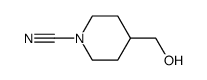 4-(Hydroxymethyl)Piperidine-1-Carbonitrile结构式