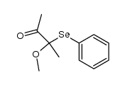 3-methoxy-3-phenylselenobutan-2-one结构式