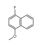 1-methoxy-4-fluoronaphthalene Structure