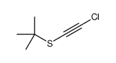 2-(2-chloroethynylsulfanyl)-2-methylpropane结构式