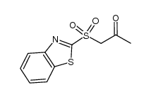 1-(benzo[d]thiazol-2-ylsulfonyl)propan-2-one Structure