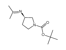 tert-butyl (R)-3-(propan-2-ylideneamino)pyrrolidine-1-carboxylate结构式