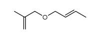 but-2-enyl 2-methylallyl ether Structure