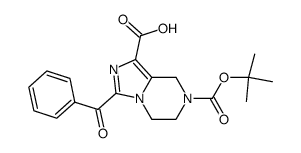 3-benzoyl-7-(tert-butoxycarbonyl)-5,6,7,8-tetrahydroimidazo[1,5-a]pyrazine-1-carboxylic acid Structure