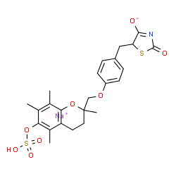 Troglitazone Sulfate Sodium结构式
