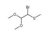 (1-bromo-2,2-dimethoxyethyl)(methyl)sulfane结构式