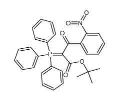 tert-butyl 3-(2-nitrophenyl)-3-oxo-2-(triphenylphosphoranylidene)propanoate Structure
