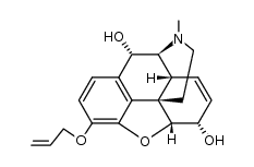 3-allyloxy-4,5α-epoxy-17-methyl-morphin-7-ene-6α,10α-diol Structure