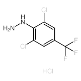(2,6-DICHLORO-4-(TRIFLUOROMETHYL)PHENYL)HYDRAZINE HYDROCHLORIDE structure