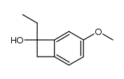 7-ethyl-4-methoxybicyclo[4.2.0]octa-1,3,5-trien-7-ol结构式