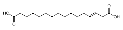 hexadec-3-enedioic acid结构式