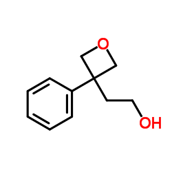 2-(3-phenyloxetan-3-yl)ethanol structure