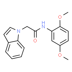 N-(2,5-Dimethoxyphenyl)-2-(1H-indol-1-yl)acetamide structure