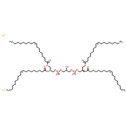 1',3'-bis[1,2-dioleoyl-sn-glycero-3-phospho]-sn-glycerol (sodium salt) structure