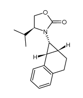 (S)-4-Isopropyl-3-[(1R,1aR,7bR)-1a,2,3,7b-tetrahydro-1H-cyclopropa[a]naphthalen-1-yl]oxazolidin-2-one Structure