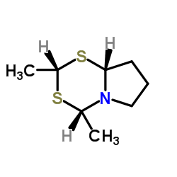 pyrrolidino-(1,2E)-4H-2,4-dimethyl-1,3,5-dithiazine Structure