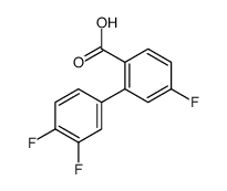 2-(3,4-difluorophenyl)-4-fluorobenzoic acid结构式