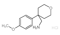 [4-(4-methoxyphenyl)oxan-4-yl]methanamine,hydrochloride Structure