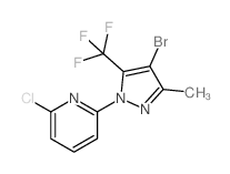 2-(4-Bromo-3-methyl-5-(trifluoromethyl)-1H-pyrazol-1-yl)-6-chloropyridine picture