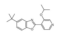 5-tert-butyl-2-(3-propan-2-yloxypyridin-4-yl)-1,3-benzoxazole Structure