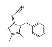 (3-benzyl-4,5-dimethyl-1,3-thiazol-2-ylidene)cyanamide结构式