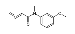 N-(3-Methoxyphenyl)-N-methyl-2,3-butadienamid结构式