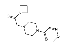 1-(azetidin-1-yl)-2-[4-[(2E)-2-methoxyiminoacetyl]piperazin-1-yl]ethanone结构式