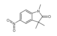 1,3-dihydro-1,3,3-trimethyl-5-nitro-2H-indole-2-one结构式