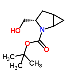 (3S)-3-((tert-butyldiphenylsilyloxy)methyl)-2-(tert-butoxycarbonyl)-2-azabicyclo[3.1.0]hexane结构式