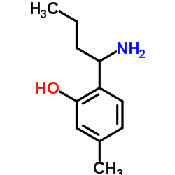 2-(1-Aminobutyl)-5-methylphenol Structure