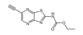 ethyl (6-ethynyl[1,3]thiazolo[4,5-b]pyrazin-2-yl)carbamate Structure