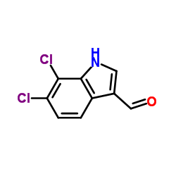 6,7-dichloro-1H-Indole-3-carboxaldehyde结构式