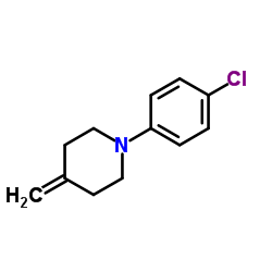 1-(4-Chlorophenyl)-4-methylenepiperidine结构式