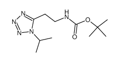 tert-butyl [2-(1-isopropyl-1H-tetrazol-5-yl)ethyl]carbamate Structure