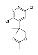 [2-(3,6-dichloropyridazin-4-yl)-2-methylpropyl] acetate结构式