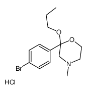 2-(4-bromophenyl)-4-methyl-2-propoxymorpholine,hydrochloride结构式