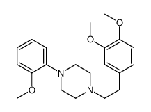 1-[2-(3,4-dimethoxyphenyl)ethyl]-4-(2-methoxyphenyl)piperazine Structure