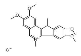2,3,8,9-tetramethoxy-6,11-dimethyl-11H-indeno[1,2-c]isoquinolin-6-ium,chloride Structure