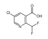 5-CHLORO-2-(DIFLUOROMETHYL)PYRIDINE-3-CARBOXYLIC ACID结构式