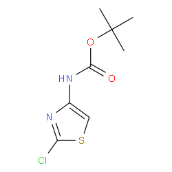 (2-氯噻唑-4-基)氨基甲酸叔丁酯结构式