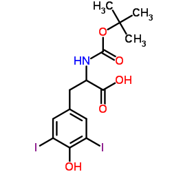 Boc-3,5-diiodo-DL-tyrosine Structure