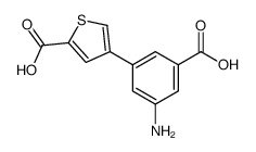 4-(3-amino-5-carboxyphenyl)thiophene-2-carboxylic acid Structure