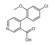 4-(4-chloro-2-methoxyphenyl)pyridine-3-carboxylic acid结构式